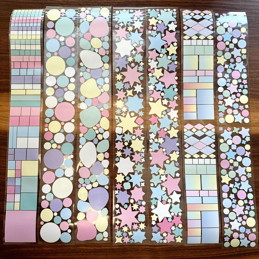 Ziyu - multilayered shapes pre-cut PET tapes SAMPLES