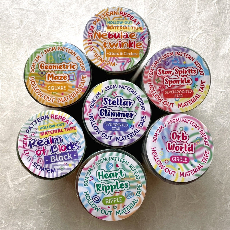 Ziyu - multilayered shapes pre-cut PET tapes SAMPLES