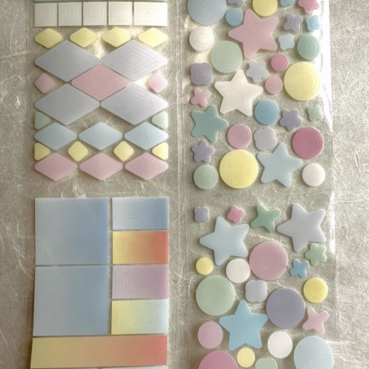 Ziyu - multilayered shapes pre-cut PET tapes SAMPLES