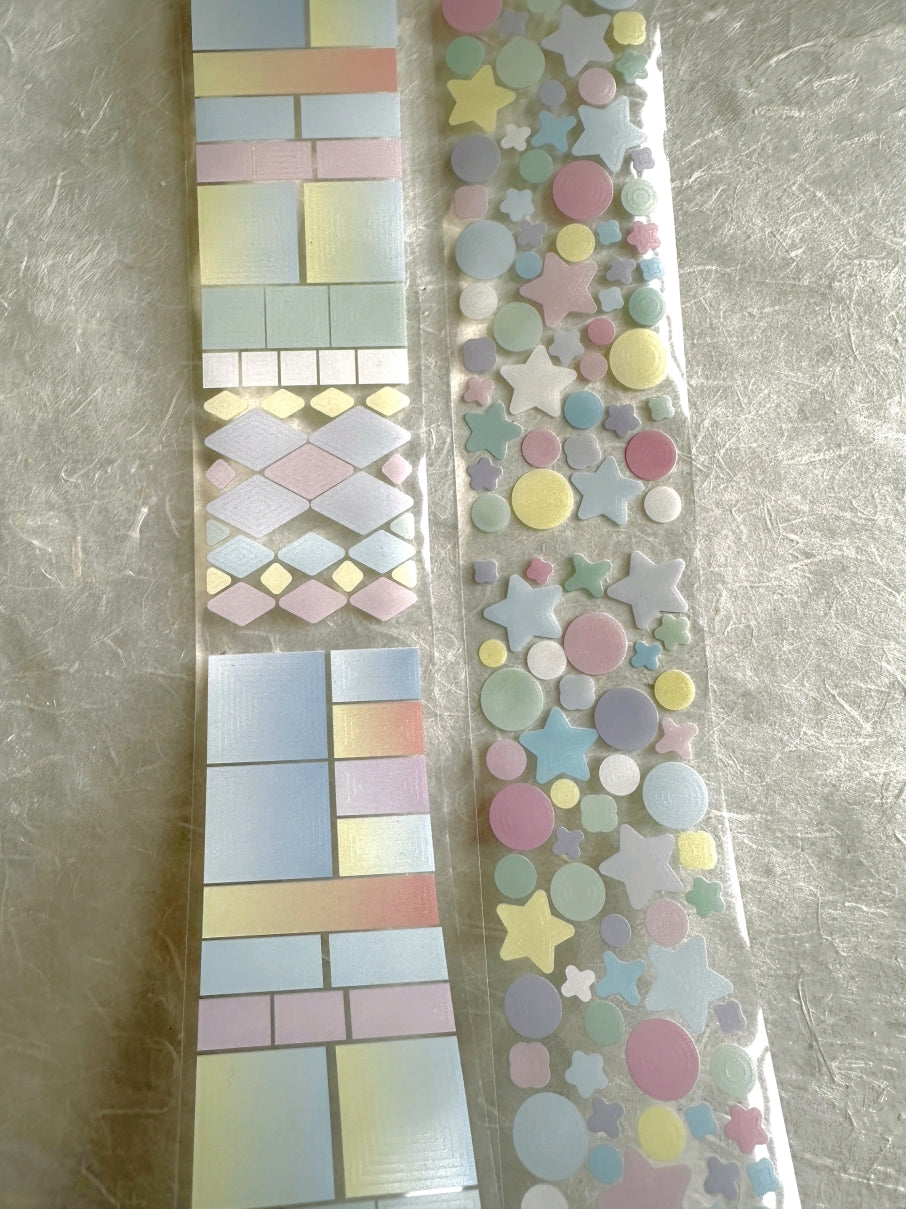 Ziyu - multilayered shapes pre-cut PET tapes SAMPLES