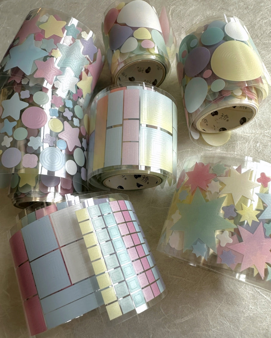 Ziyu - multilayered shapes pre-cut PET tapes SAMPLES