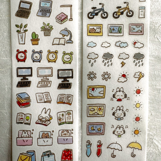 ZZoton - Daily Life kiss-cut washi tape SAMPLES