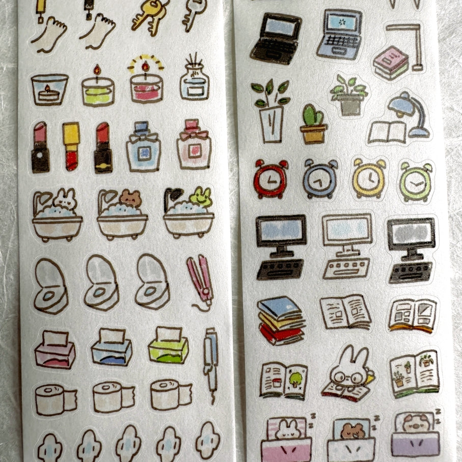 ZZoton - Daily Life kiss-cut washi tape SAMPLES