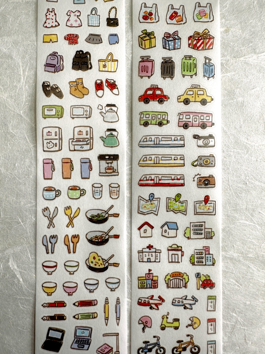 ZZoton - Daily Life kiss-cut washi tape SAMPLES