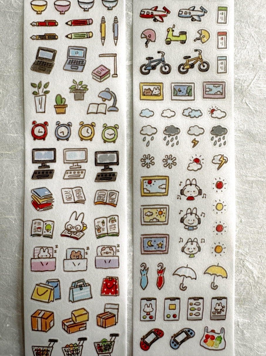ZZoton - Daily Life kiss-cut washi tape SAMPLES