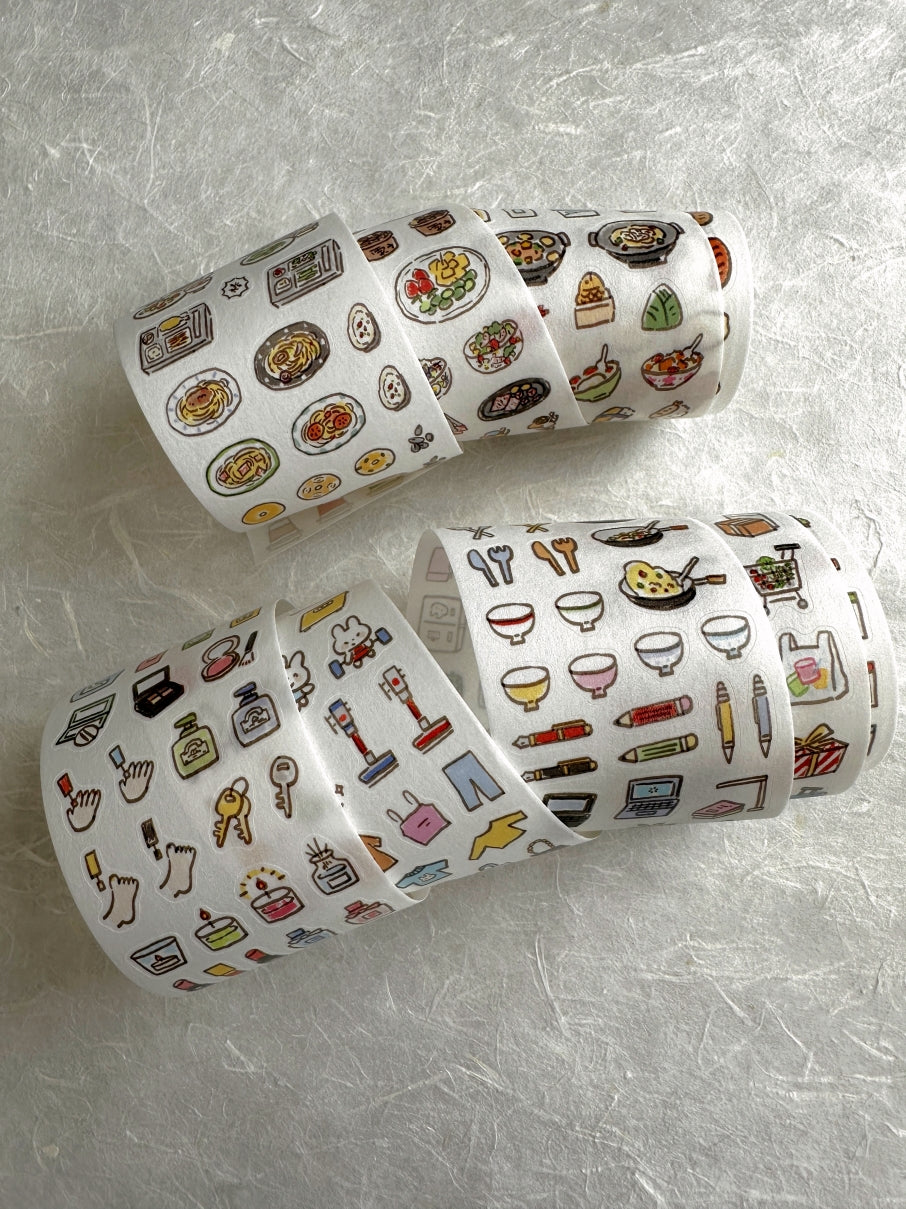 ZZoton - Daily Life kiss-cut washi tape SAMPLES