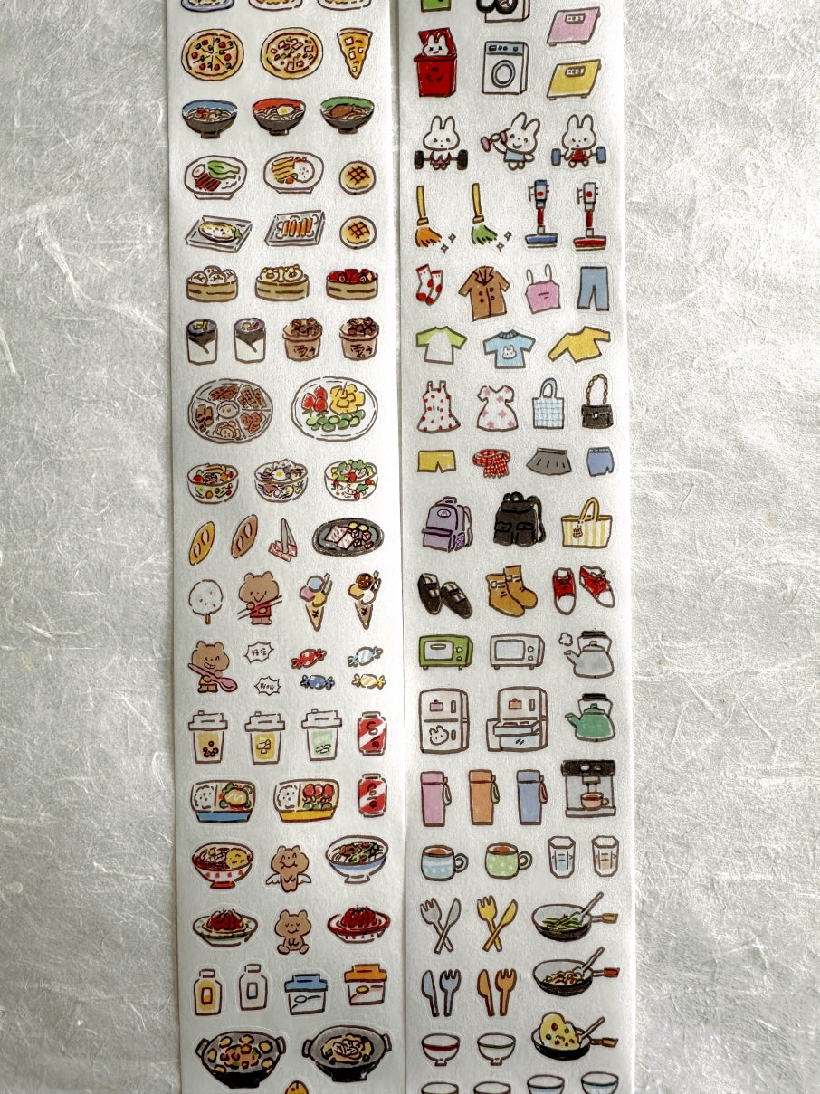 ZZoton - Daily Life kiss-cut washi tape SAMPLES