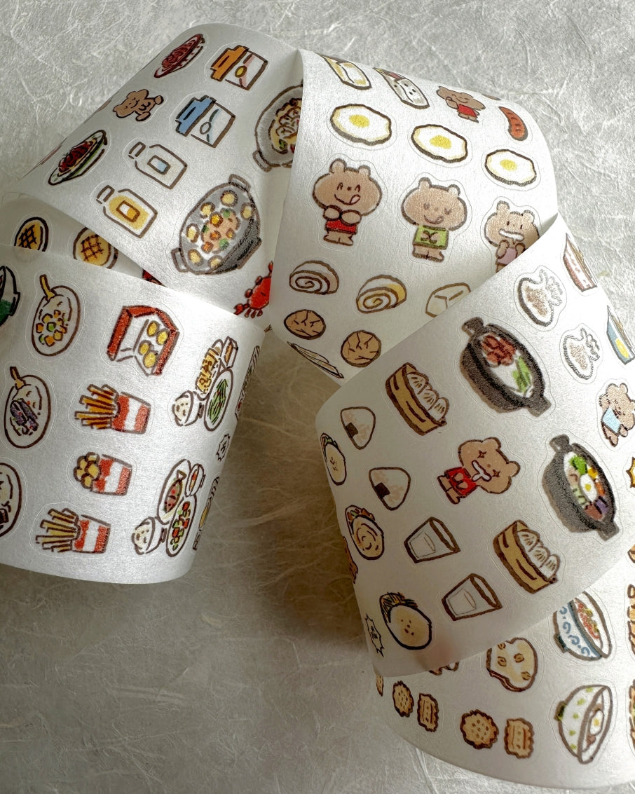 ZZoton - Yummy Food kiss-cut washi tape SAMPLES