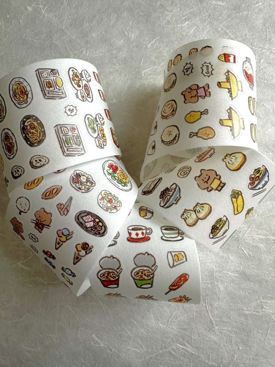 ZZoton - Yummy Food kiss-cut washi tape SAMPLES