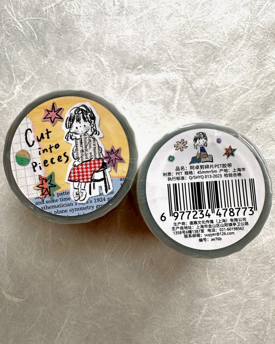 ZZoton - Cut into Pieces kiss-cut PET tape SAMPLES