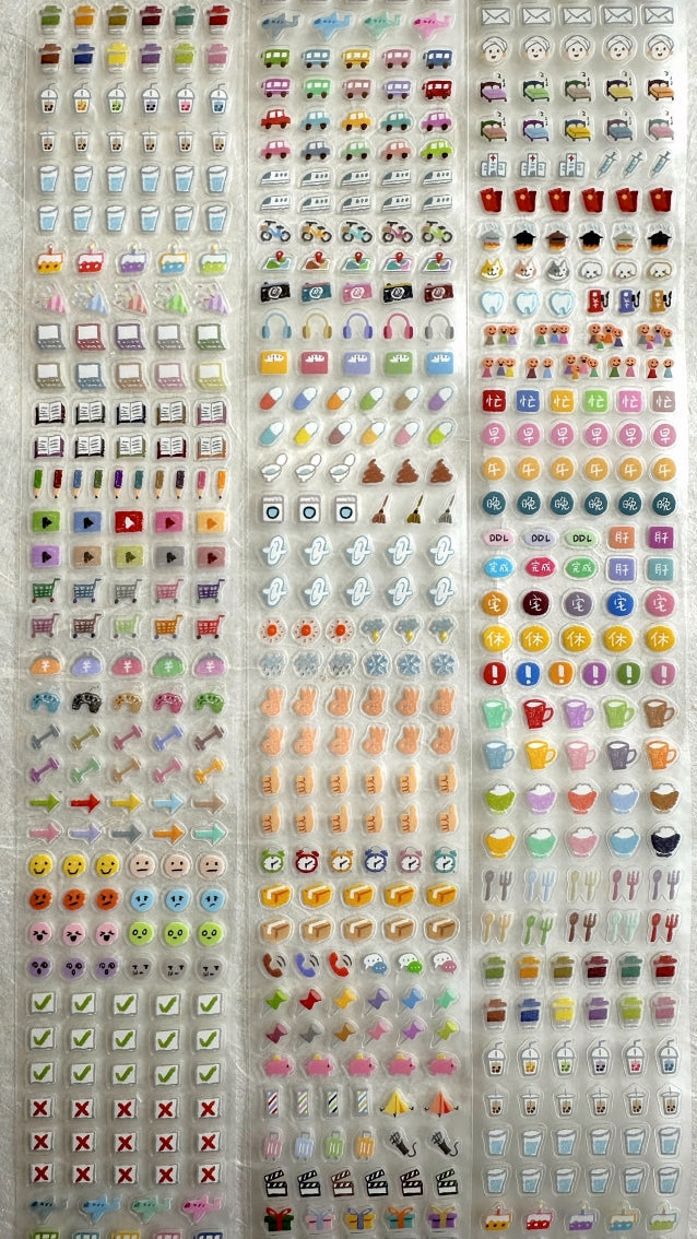 Molinta - Planner Icon kiss-cut PET tape SAMPLES