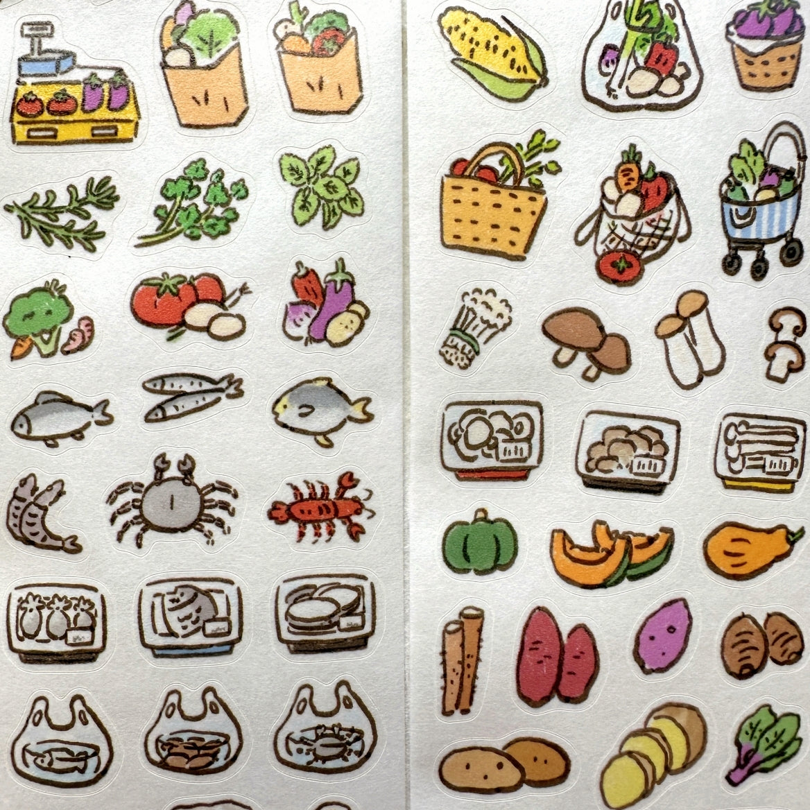 ZZoton - Nature Food kiss-cut washi tape SAMPLES
