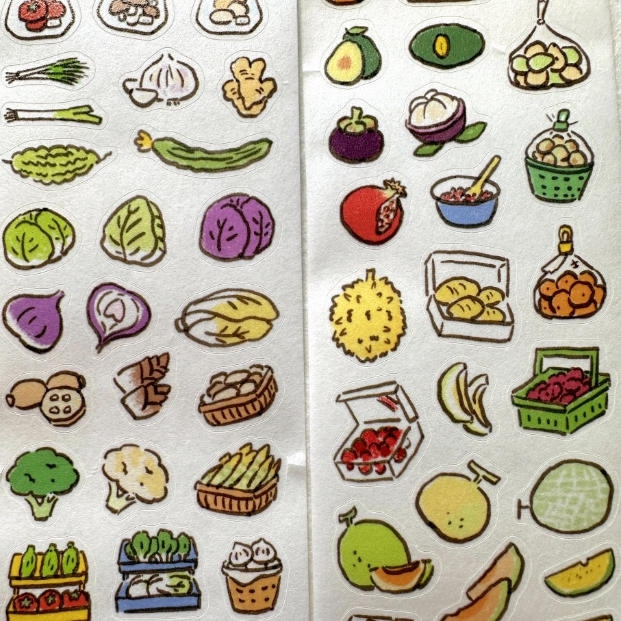 ZZoton - Nature Food kiss-cut washi tape SAMPLES