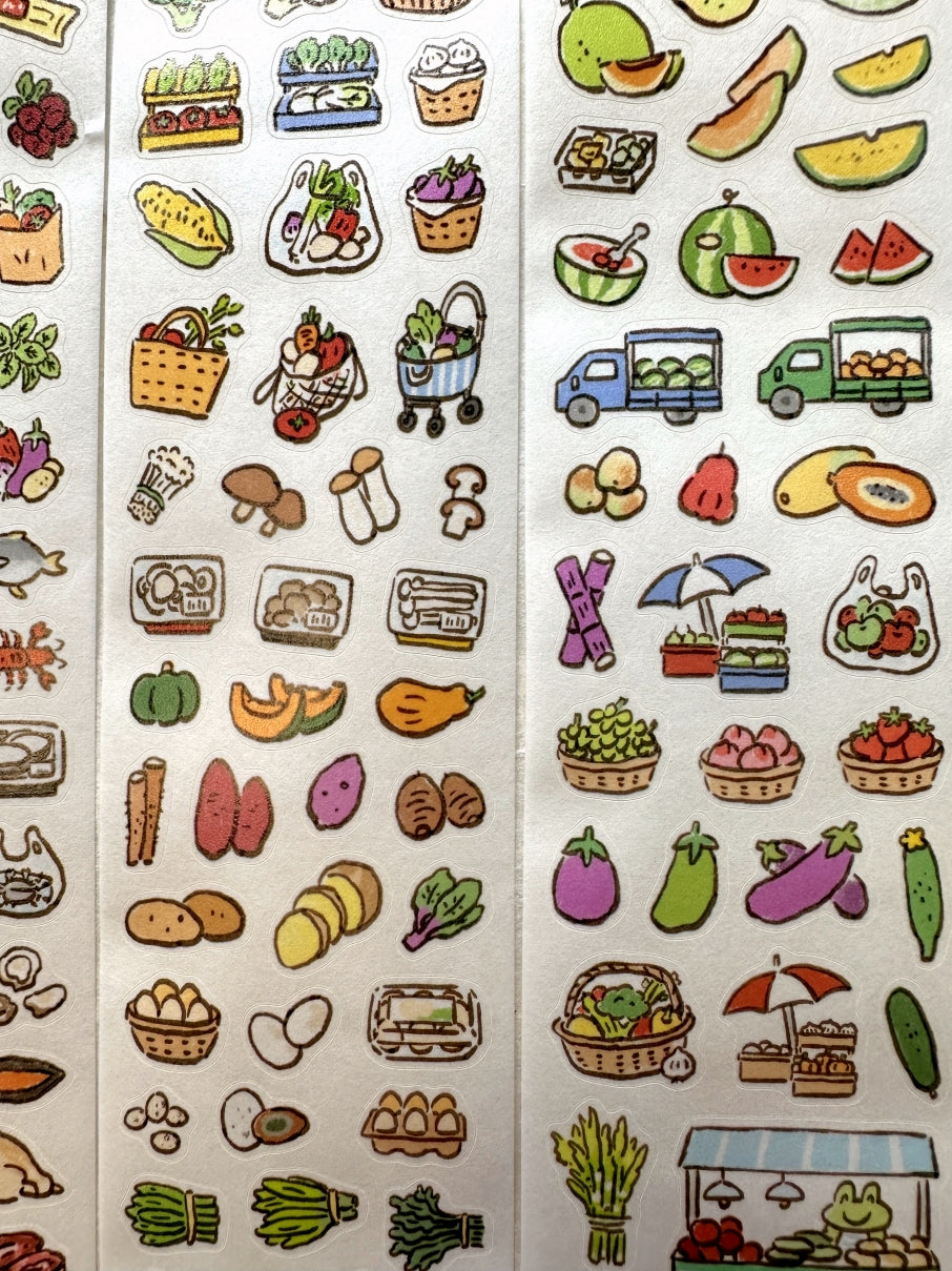 ZZoton - Nature Food kiss-cut washi tape SAMPLES