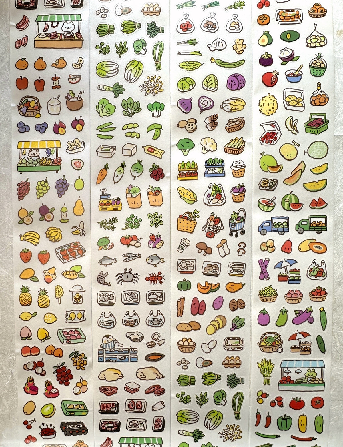 ZZoton - Nature Food kiss-cut washi tape SAMPLES