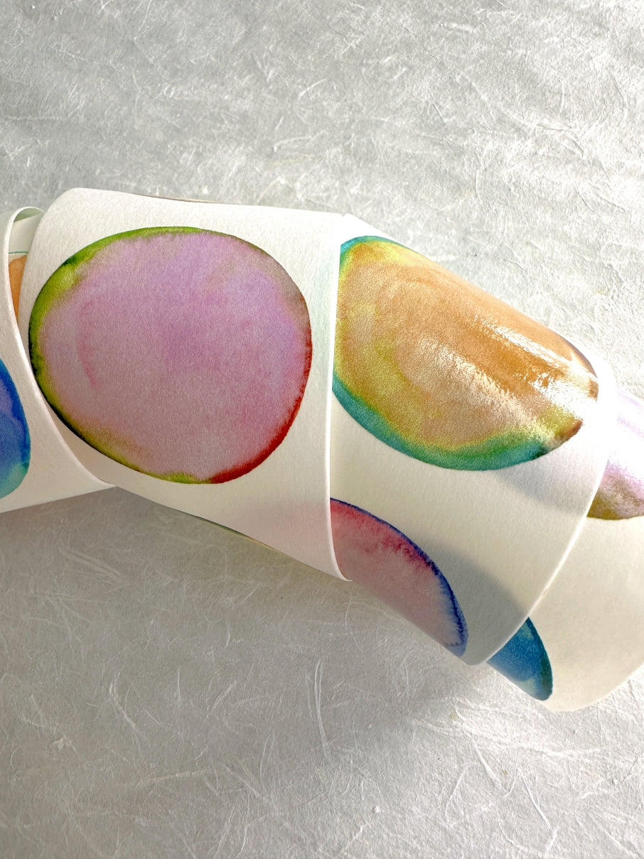 byumee - Watercolor Bubble washi tape SAMPLES