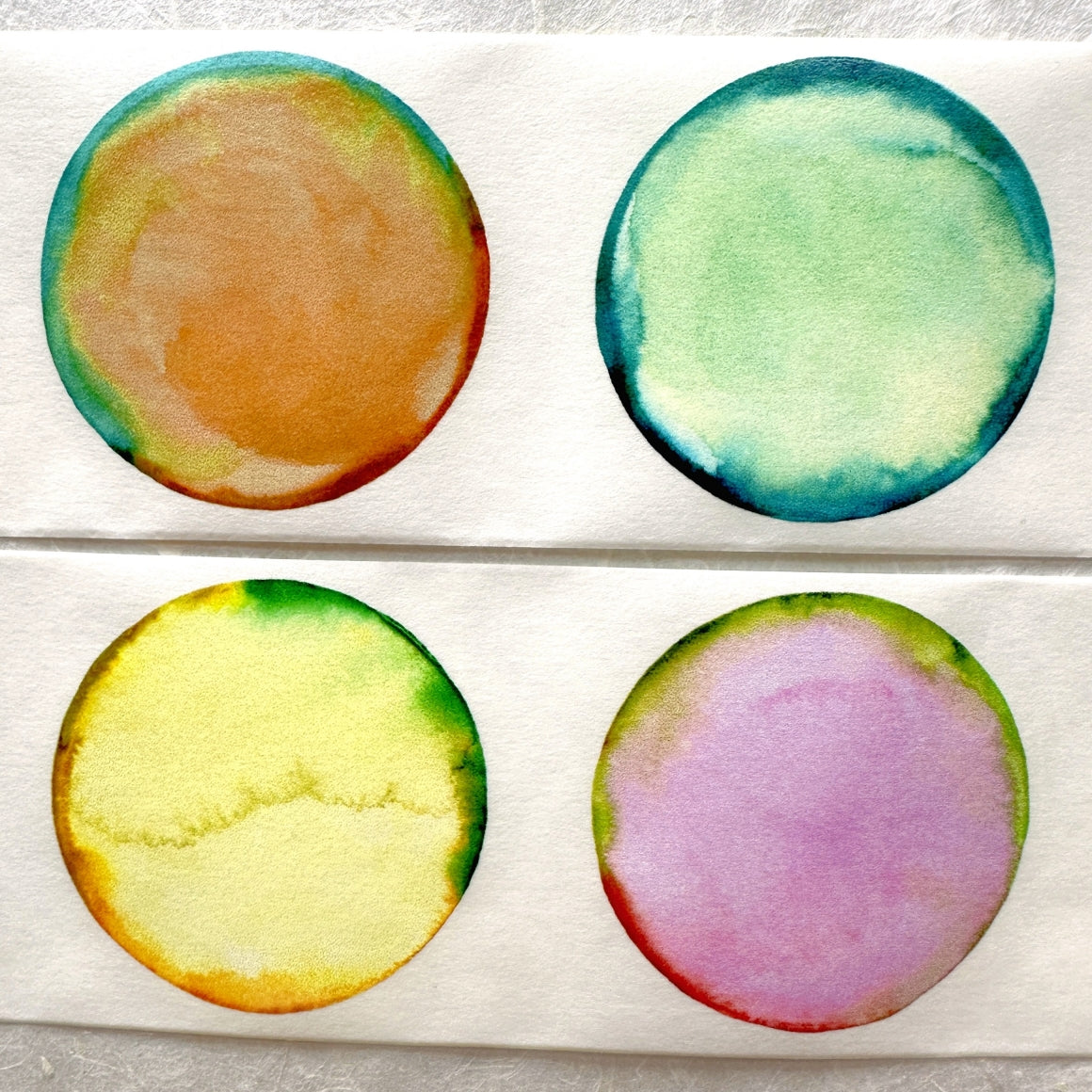 byumee - Watercolor Bubble washi tape SAMPLES