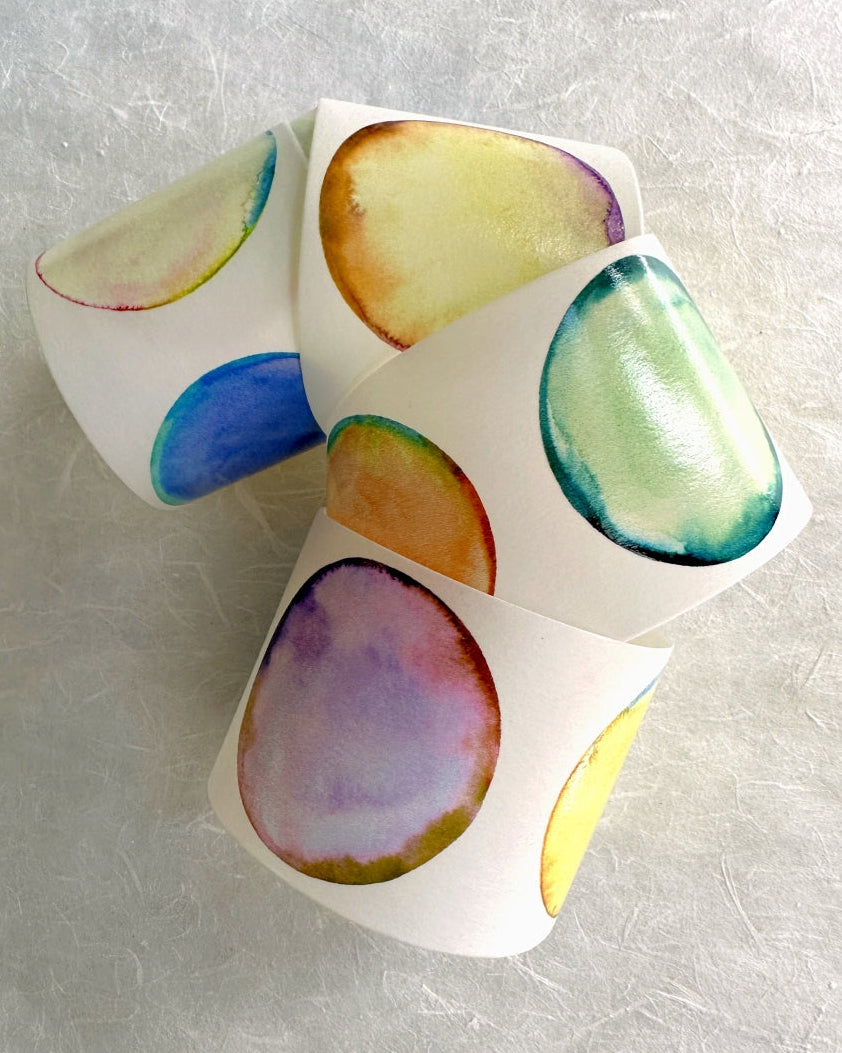byumee - Watercolor Bubble washi tape SAMPLES