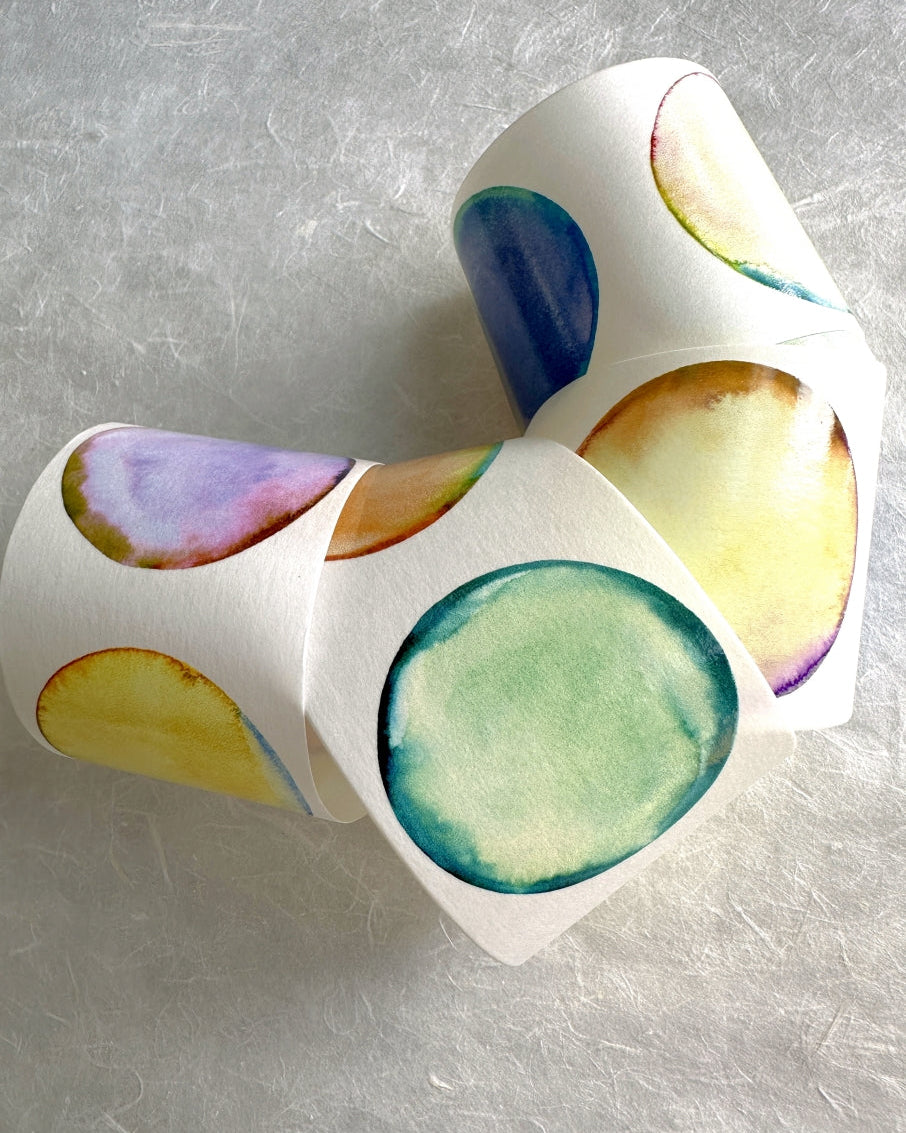 byumee - Watercolor Bubble washi tape SAMPLES