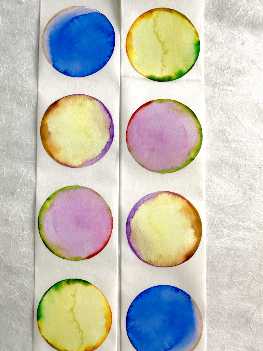 byumee - Watercolor Bubble washi tape SAMPLES
