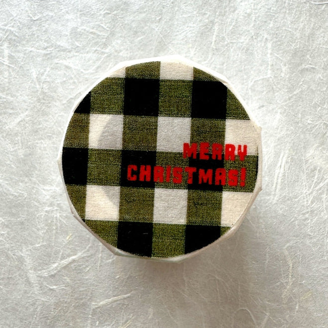 byumee - Merry Christmas gold-foil vellum paper roll (6 cm x 200 cm) SAMPLES