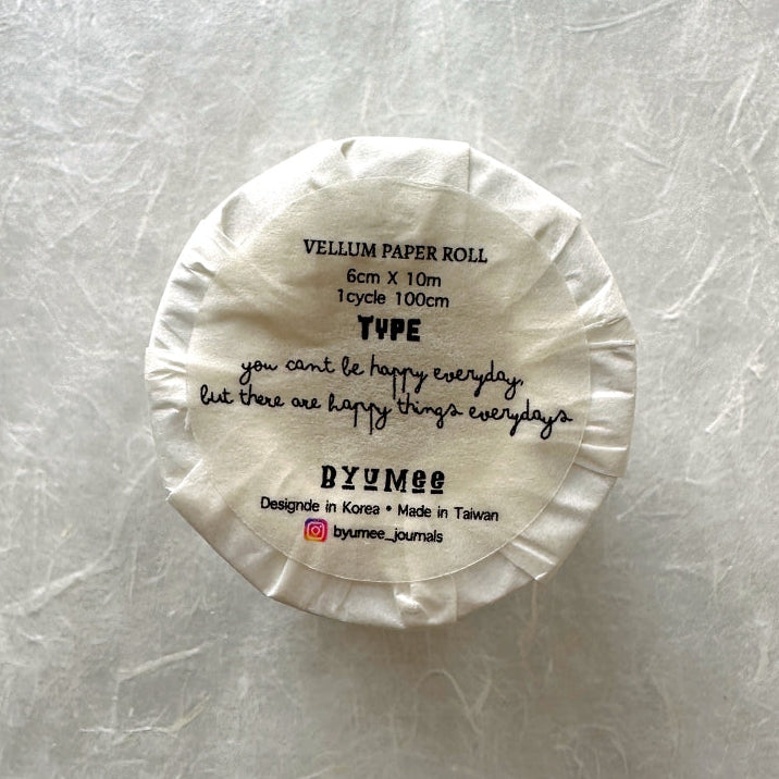 byumee - Type paper roll SAMPLES