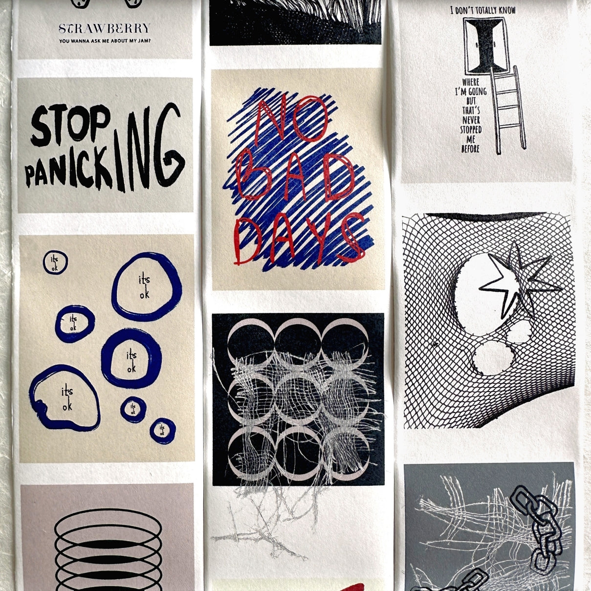 byumee - Doodle paper roll (6 cm x 200 cm) SAMPLES