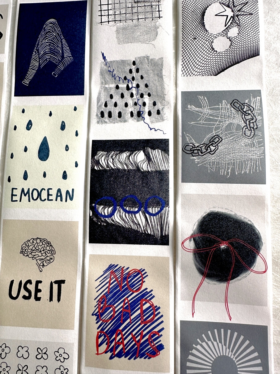 byumee - Doodle paper roll (6 cm x 200 cm) SAMPLES