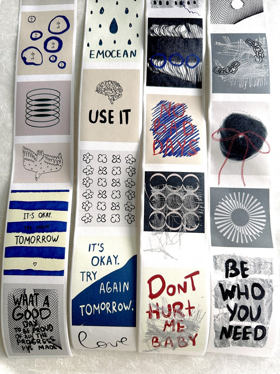 byumee - Doodle paper roll (6 cm x 200 cm) SAMPLES