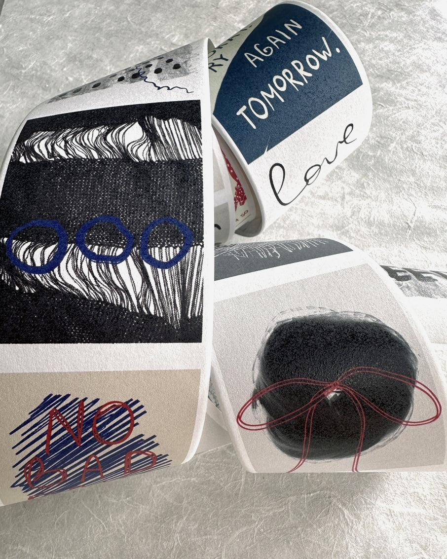 byumee - Doodle paper roll (6 cm x 200 cm) SAMPLES