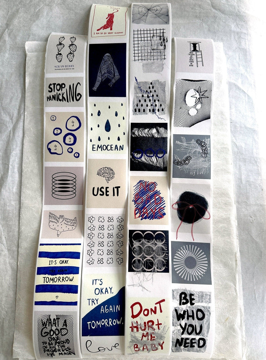 byumee - Doodle paper roll (6 cm x 200 cm) SAMPLES
