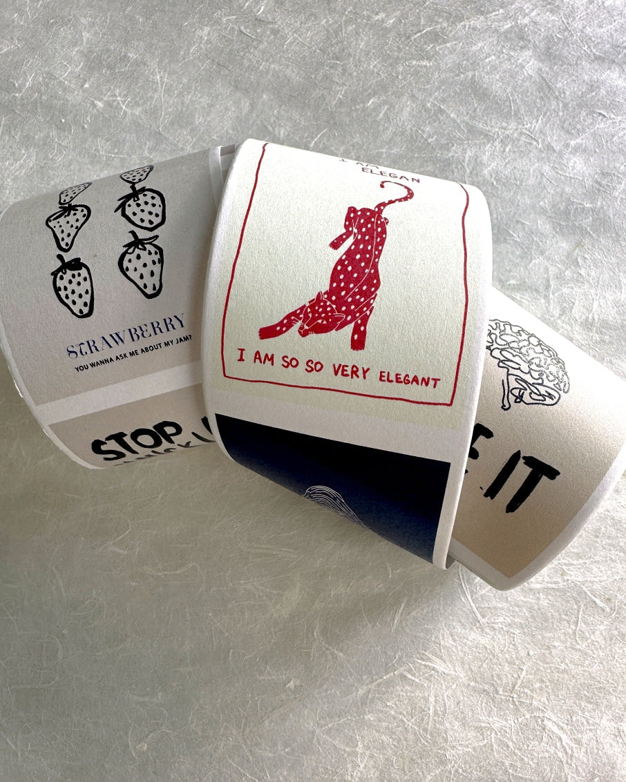 byumee - Doodle paper roll (6 cm x 200 cm) SAMPLES