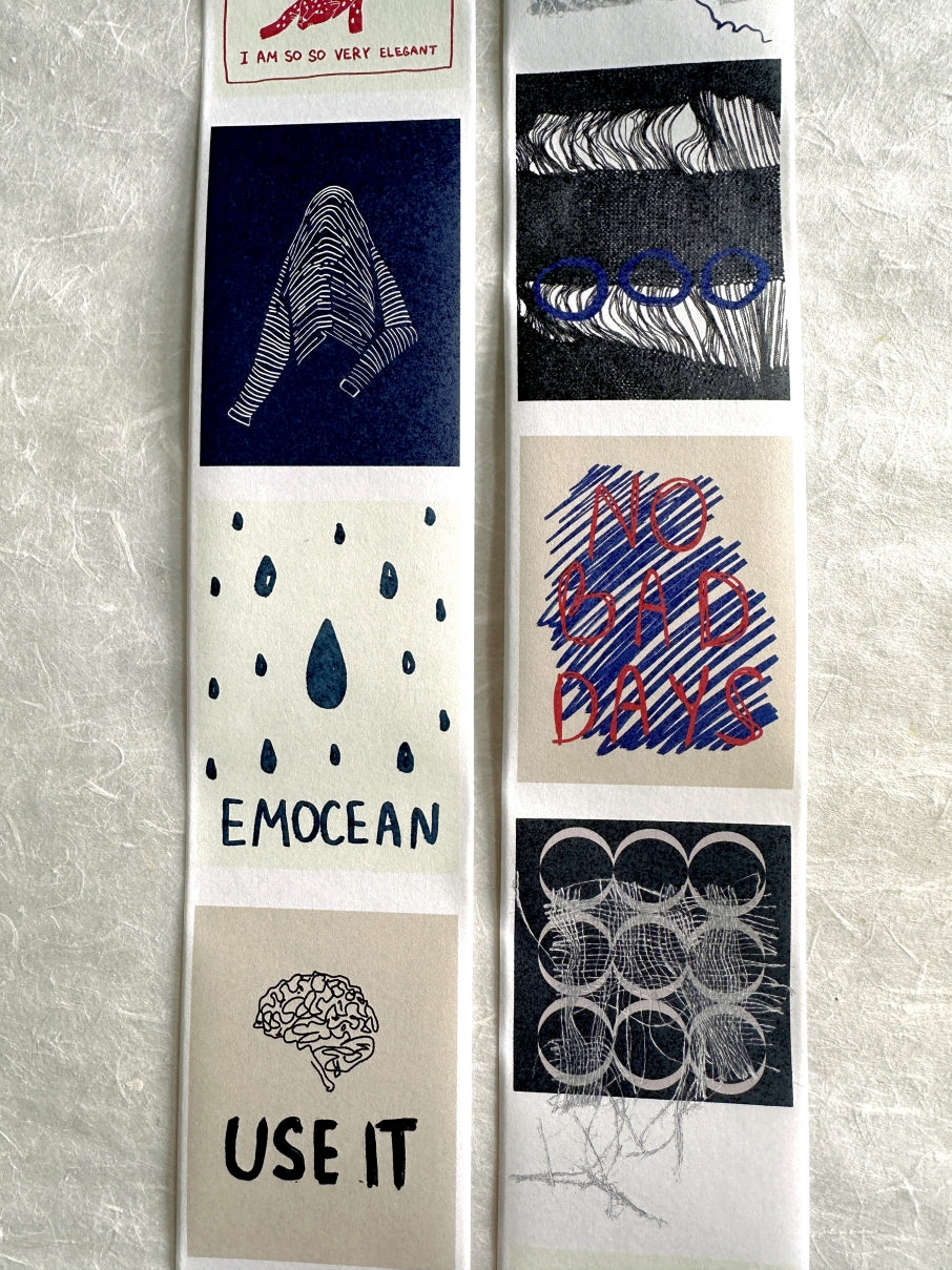 byumee - Doodle paper roll (6 cm x 200 cm) SAMPLES
