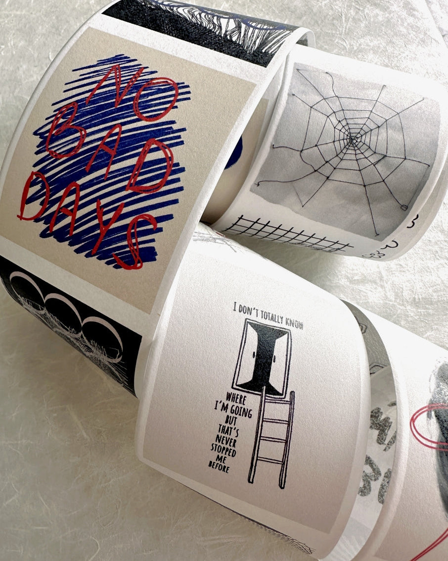 byumee - Doodle paper roll (6 cm x 200 cm) SAMPLES