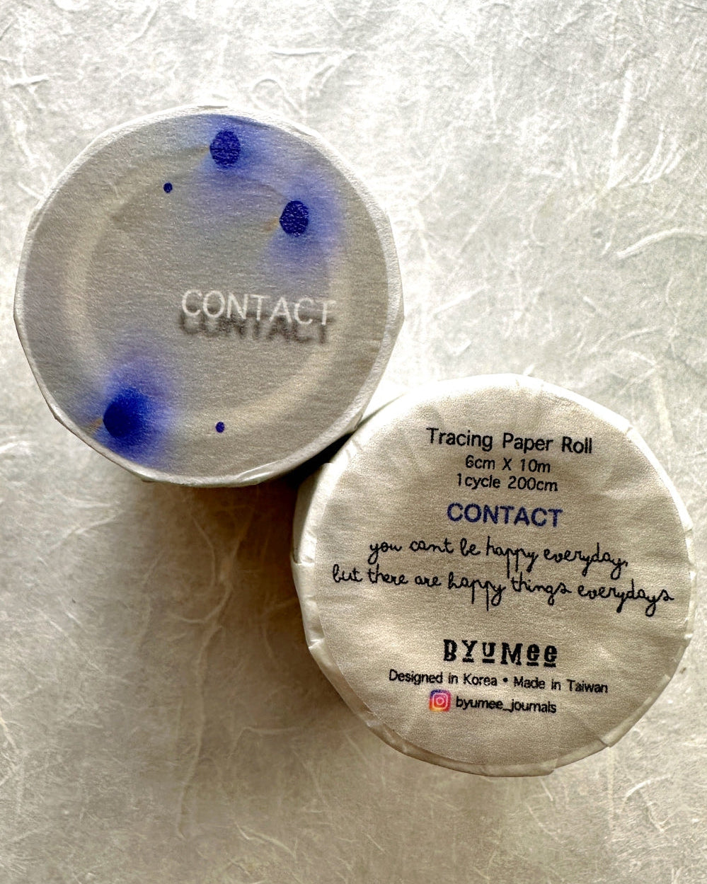 byumee - Contact vellum paper roll (6 cm x 200 cm) SAMPLES