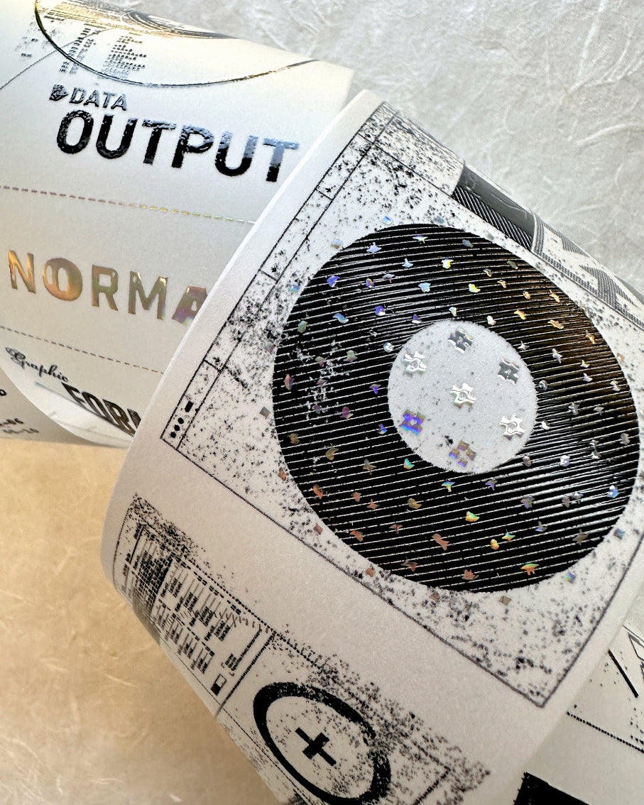 byumee - Proof silver-foil vellum paper roll (6 cm x 100 cm) SAMPLES