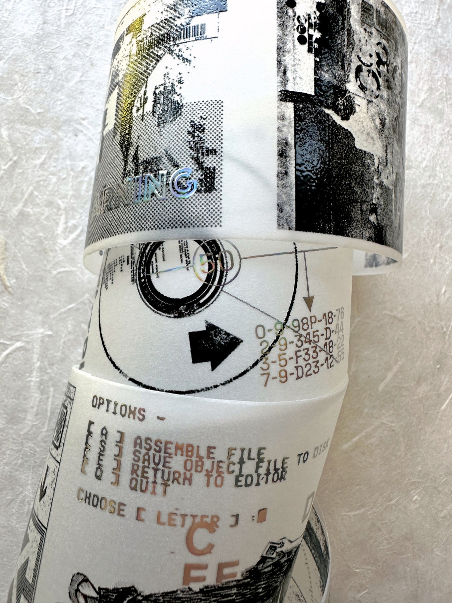 byumee - Proof silver-foil vellum paper roll (6 cm x 100 cm) SAMPLES