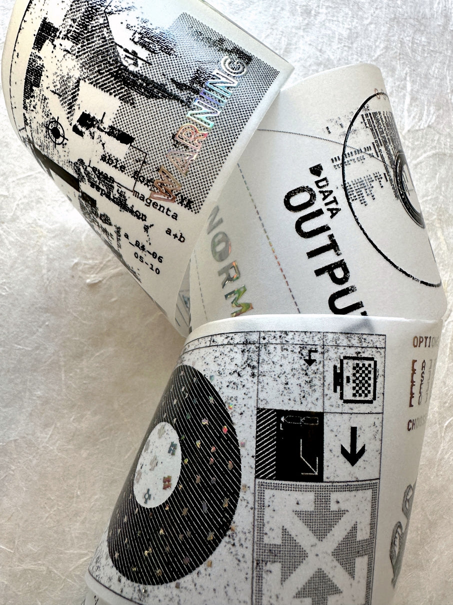 byumee - Proof silver-foil vellum paper roll (6 cm x 100 cm) SAMPLES