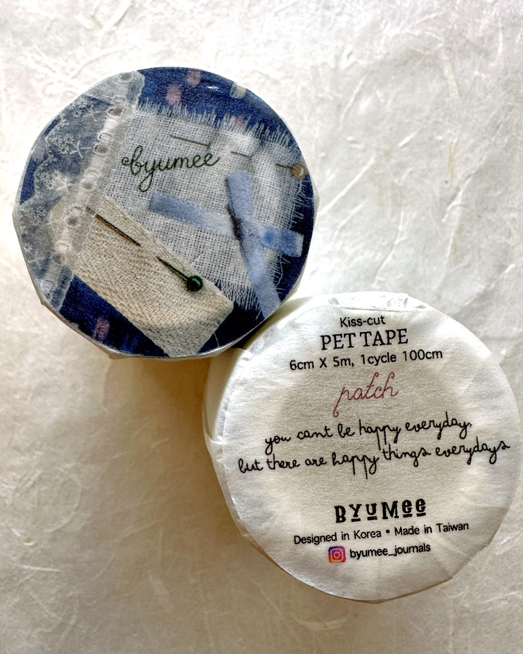 byumee - Patch kiss-cut PET tape (6 cm x 100 cm) SAMPLES