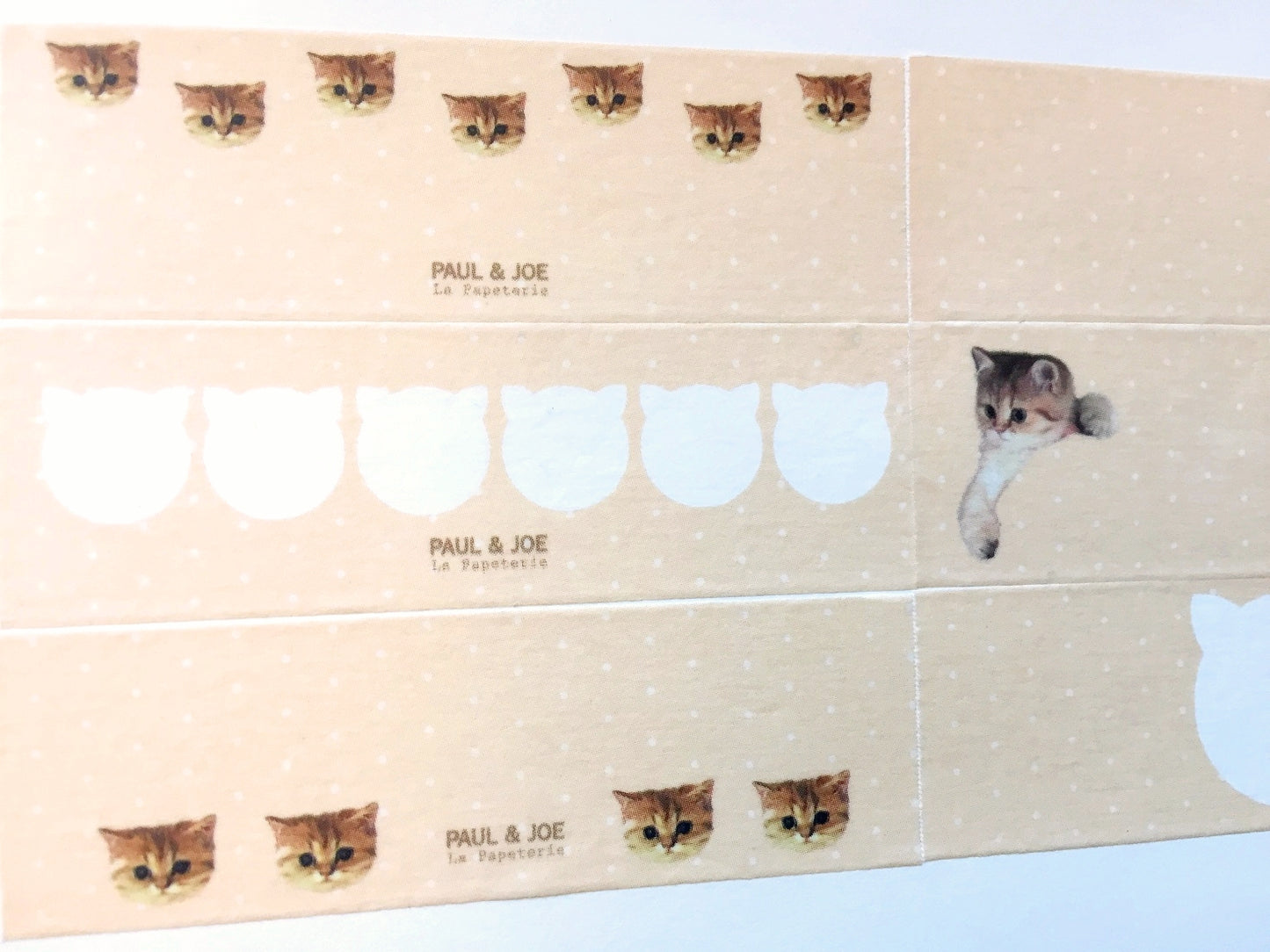 Masté x Paul & Joe - Nounette perforated washi tape (writable) SAMPLES