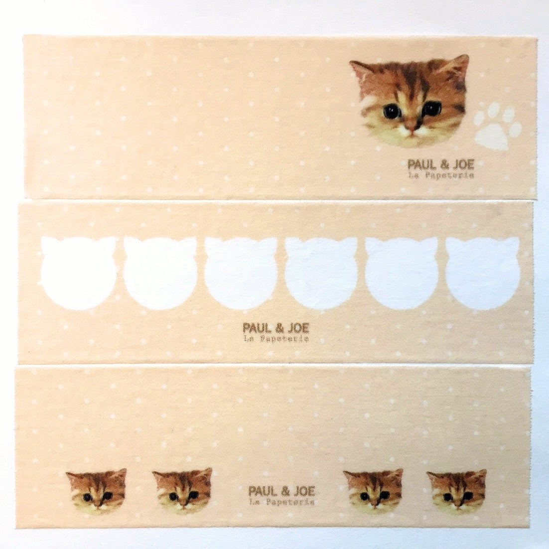 Masté x Paul & Joe - Nounette perforated washi tape (writable) SAMPLES