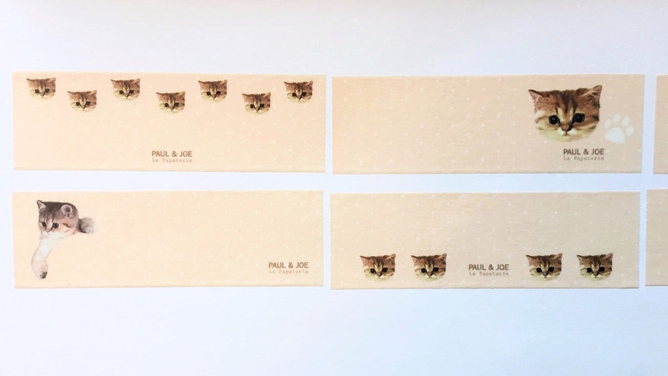 Masté x Paul & Joe - Nounette perforated washi tape (writable) SAMPLES