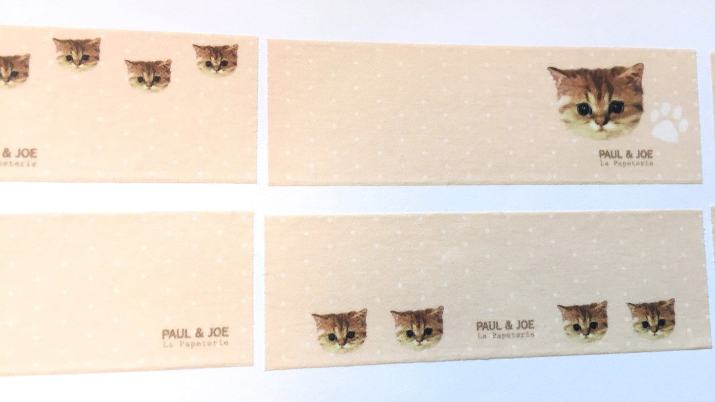 Masté x Paul & Joe - Nounette perforated washi tape (writable) SAMPLES
