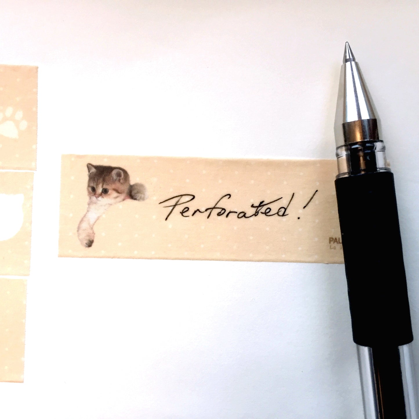 Masté x Paul & Joe - Nounette perforated washi tape (writable) SAMPLES