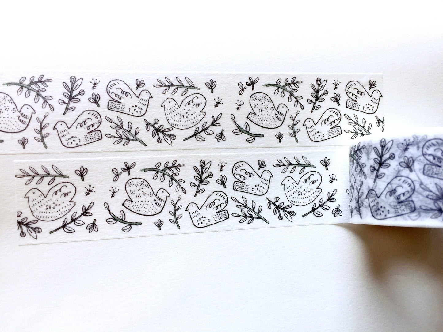 Evakaku - Bird pattern washi tape SAMPLES