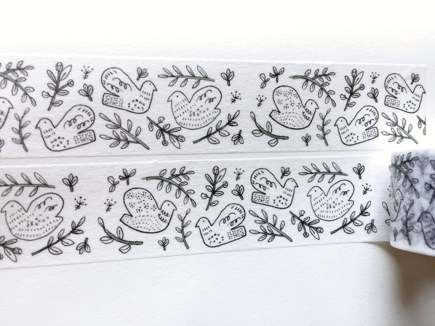 Evakaku - Bird pattern washi tape SAMPLES