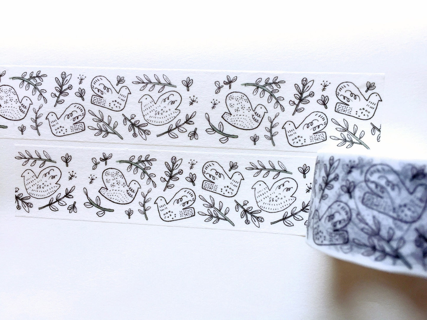 Evakaku - Bird pattern washi tape SAMPLES