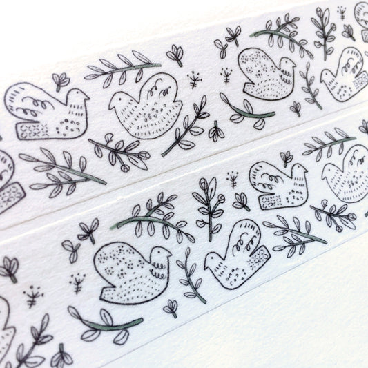 Evakaku - Bird pattern washi tape SAMPLES