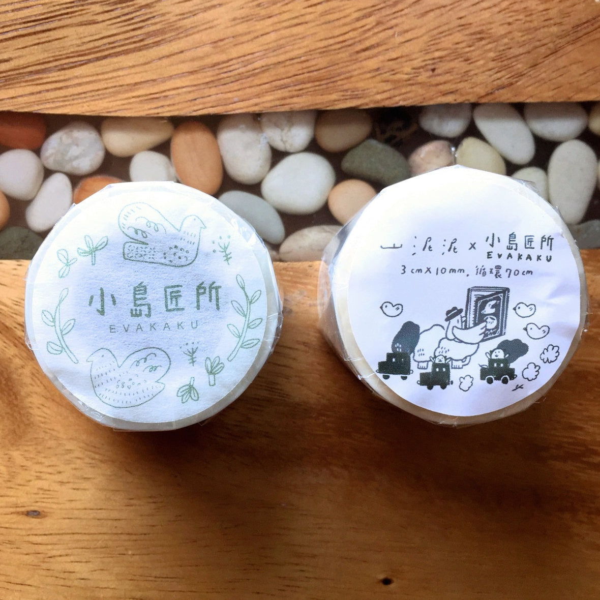 Evakaku x Yamadoro - Good Journey (Mr. Bird in Kojima) limited edition washi tape SAMPLES
