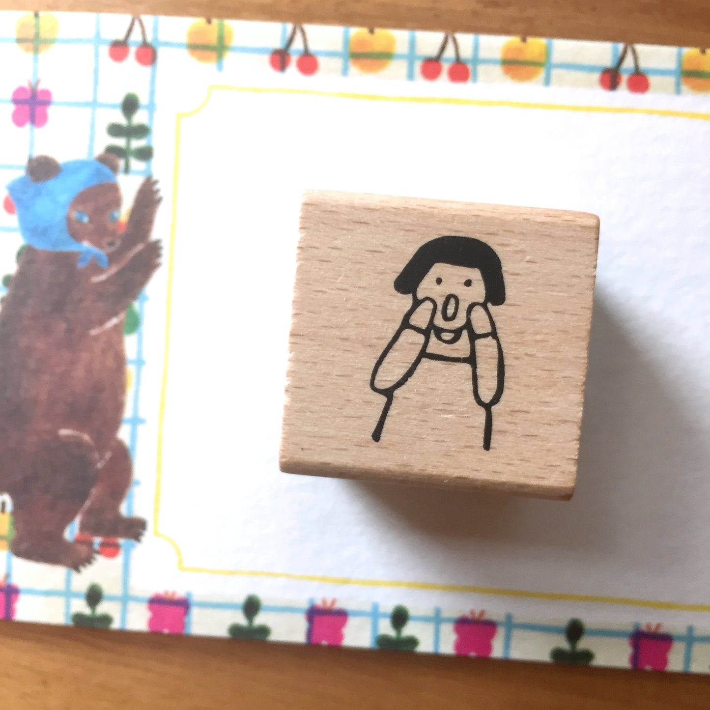 Evakaku - Scream Girl rubber stamp [Pre-loved]